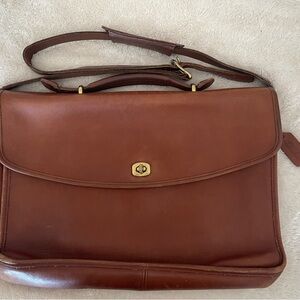 Coach Leather Messenger Laptop Bag